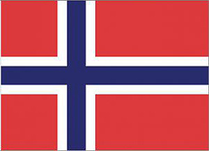 Handels-und Nationalflagge Norwegens