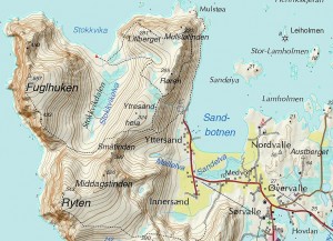 Fuglhuken - Karte (Quelle: godtur.no)